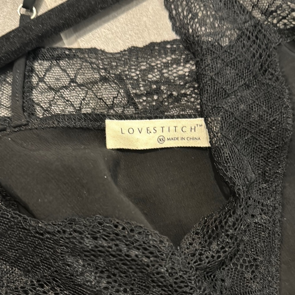 Lovers + Friends Black Lace Tank Top - Picture 3 of 5